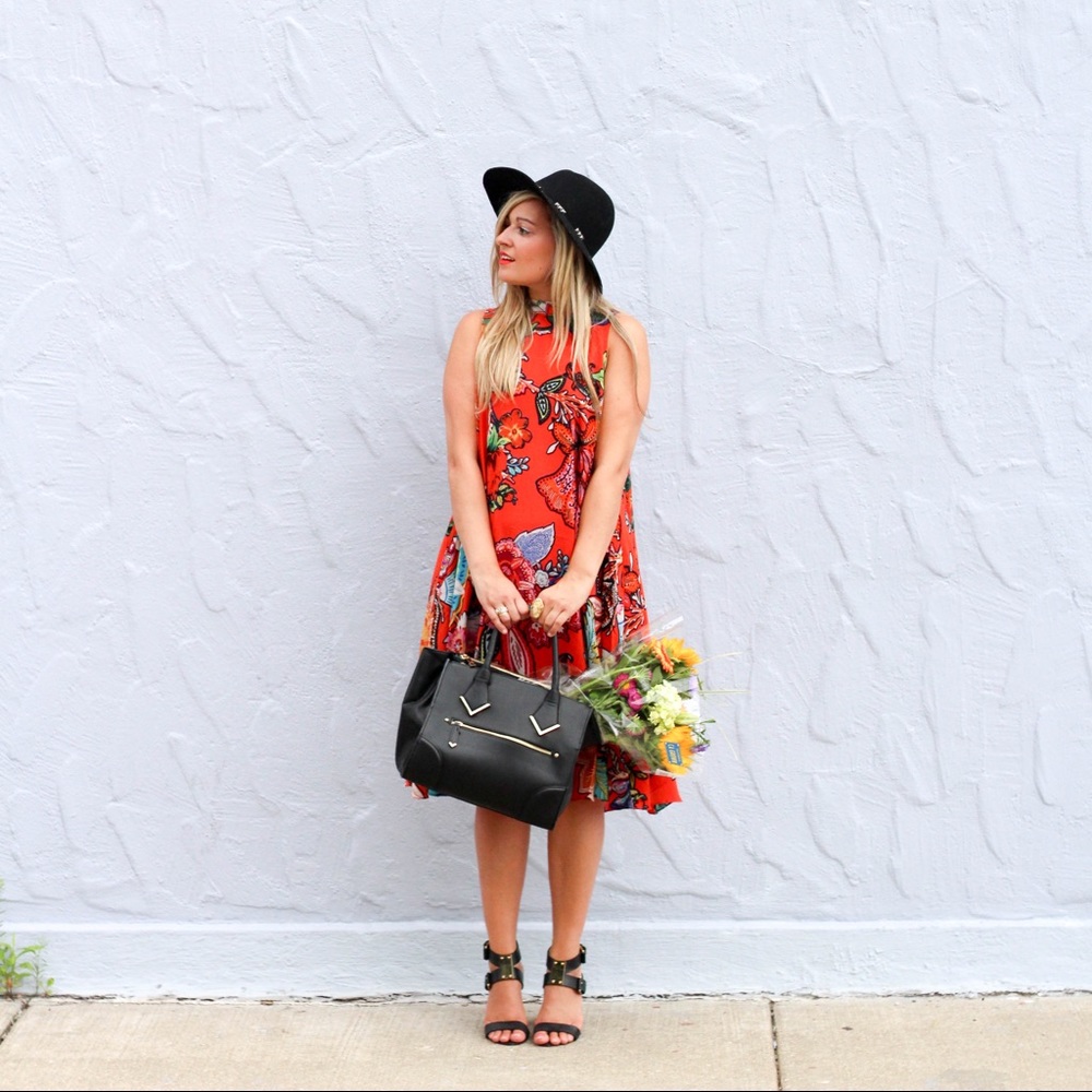 Anthropologie Maeve Larkhill Swing Dress Silk XS